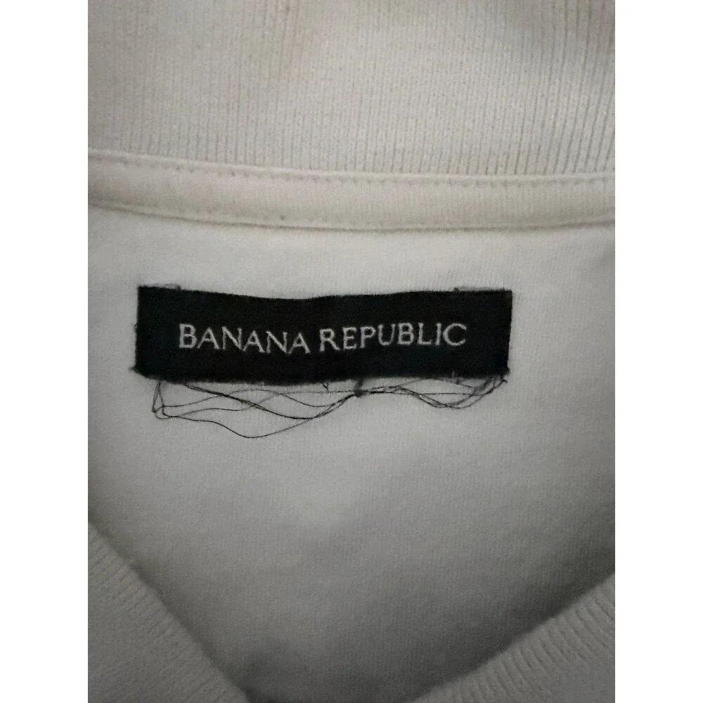 Banana Republic Blue Striped Polo Shirt